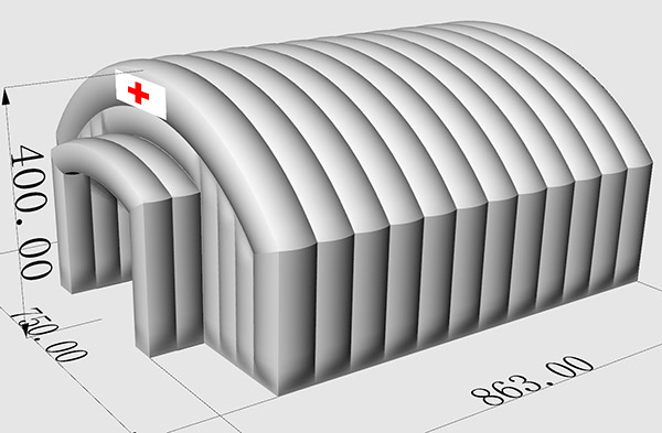 Inflatable Surge Capacity Medical Hospital Tent